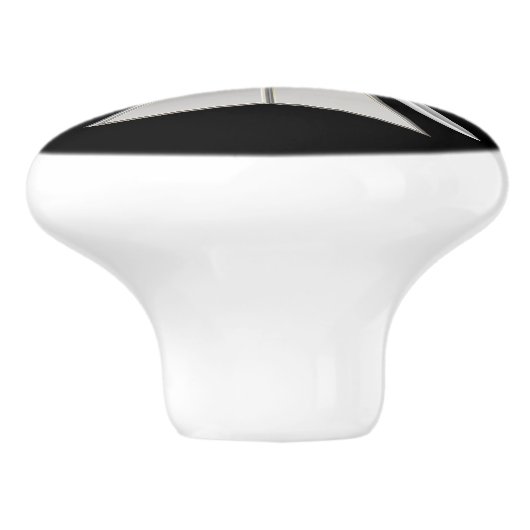 Masonisch kruis keramische knop (Zijkant)