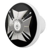 Masonisch kruis keramische knop (Rechts)