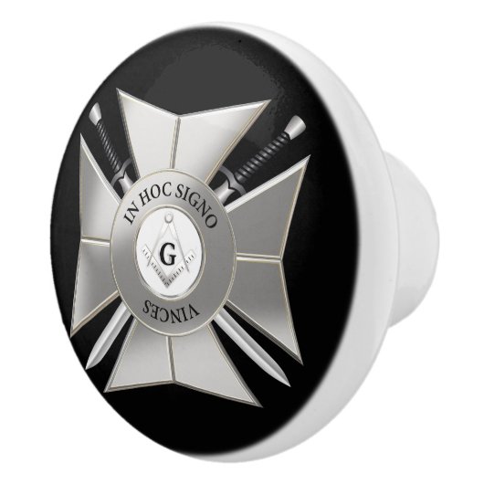 Masonisch kruis keramische knop (Rechts)