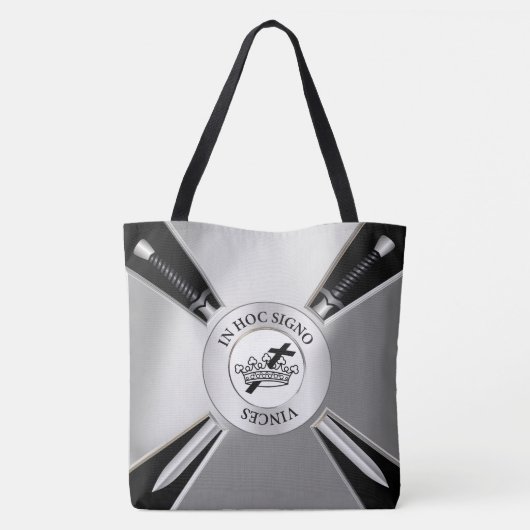 Masonisch kruis tote bag (Achterkant)