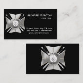 Masonisch kruis visitekaartje (Voorkant / Achterkant)