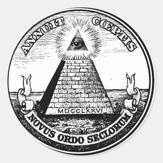 masonisch ronde sticker (Voorkant)