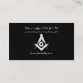 Masonisch Visitekaartje (Achterkant)