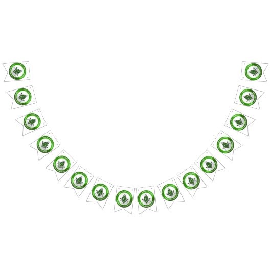 Masonische Bunting Banner Groen (Alle)