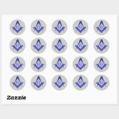 Masonische Editie Ronde Sticker (Vel)