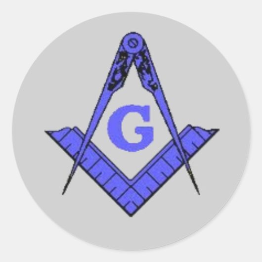 Masonische Editie Ronde Sticker (Voorkant)
