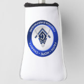 Masonische Golf Putter Hoes Golfheadcover (Draai 90)