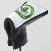 Masonische Golf Putter Hoes Groen Golfheadcover (3/4 voorkant)