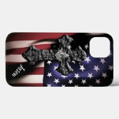 Masonische Kruis Case-Mate iPhone Case (Achterkant (horizontaal))