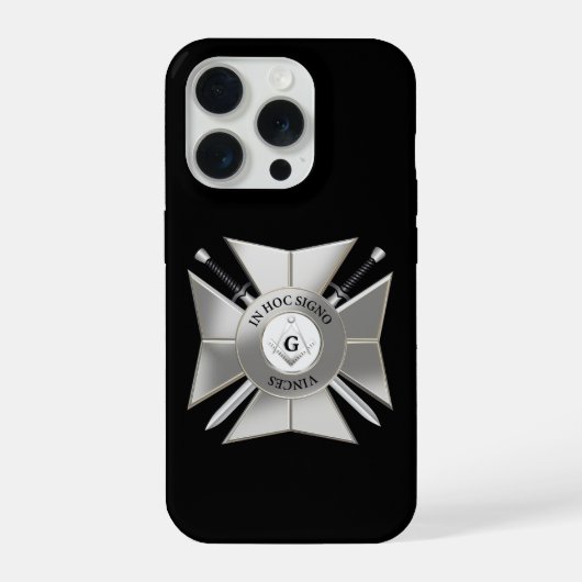 Masonische kruis iPhone hoesje (Achterkant)