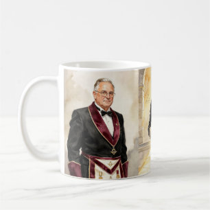 Masonische Meester Mason Vrijmetselaar Kompas Koffiemok
