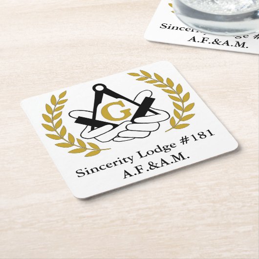 Masonische onderzetters (Schuin)