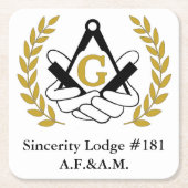 Masonische onderzetters (Voorkant)