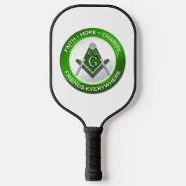 Masonische Pickleball Paddle Groen