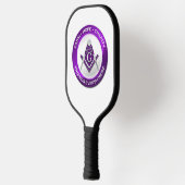 Masonische Pickleball Paddle Paars (Links)
