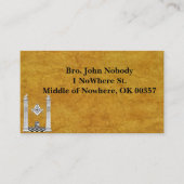 Masonische Visitekaartjes (Voorkant)