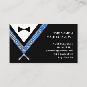 Masonische Visitekaartjes Freemason Officer Jewe