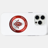 Masonistische iPhone Hoes Rood (Achterkant (horizontaal))