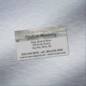Masonry Brick, Block Stone Custom Magnetisch Visitekaartje (Voorbeeld)