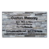Masonry Brick, Block Stone Custom Magnetisch Visitekaartje (Voorkant)