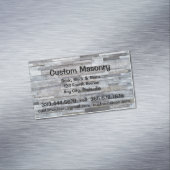 Masonry Brick, Block Stone Custom Magnetisch Visitekaartje (Voorbeeld)
