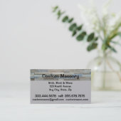 Masonry Brick, Block Stone Custom Visitekaartje (Staand voorkant)