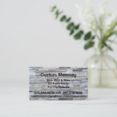 Masonry Brick, Block Stone Custom Visitekaartje (Staand voorkant)