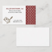 MASONRY Brick Construction Builder Visitekaartje (Voorkant / Achterkant)