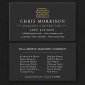 Masonry Brick Mason Visitekaartje