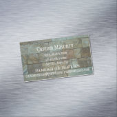 Masonry Brick Rock Stone Block Custom Magnetisch Visitekaartje (Voorbeeld)