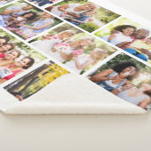 Masonry Grid 12 Photo Collage White Sherpa Deken (3/4)