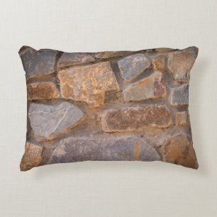 Masonry natural stoneabstract, oud, antiquity, accent kussen