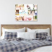 Masonry Style Family Foto Collage Gray Canvas Afdruk (Insitu (Slaapkamer))