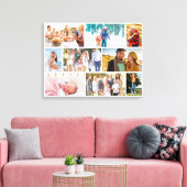 Masonry Style Family Foto Collage White Canvas Afdruk (Insitu (Woonkamer))