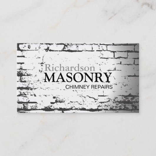 MASONRY VISITEKAARTJE (Voorkant)