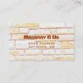 Masonry Visitekaartje (Achterkant)