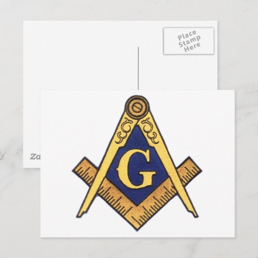 MASONS BRIEFKAART (Voorkant / Achterkant)