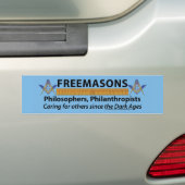 Masons Care Bumpersticker (Op auto)
