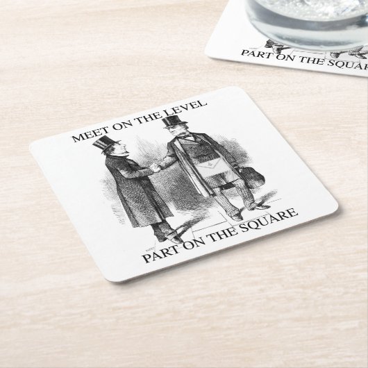 Masons Creed Kartonnen Onderzetters (Schuin)