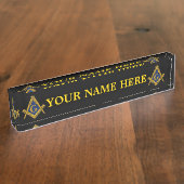 MASONS DESK NAME BORD NAAMBORDJE (Zijkant)