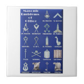 Masons Emblemen van Kantoor Tegeltje (Voorkant)