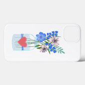 Masons Jar Bloem iPhone Hoesje (Achterkant (horizontaal))