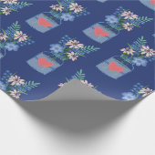 Masons Jar Bloemmotief Cadeaupapier (Hoek)