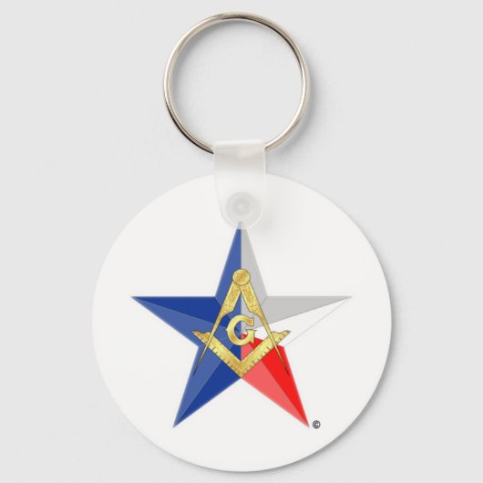 Masons of Texas Star Line Sleutelhanger (Voorkant)