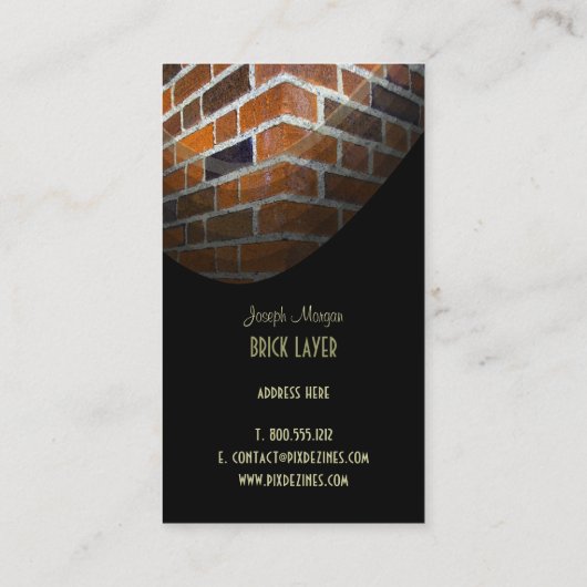 Masons, steenwerkers, visitekaartjes (Achterkant)