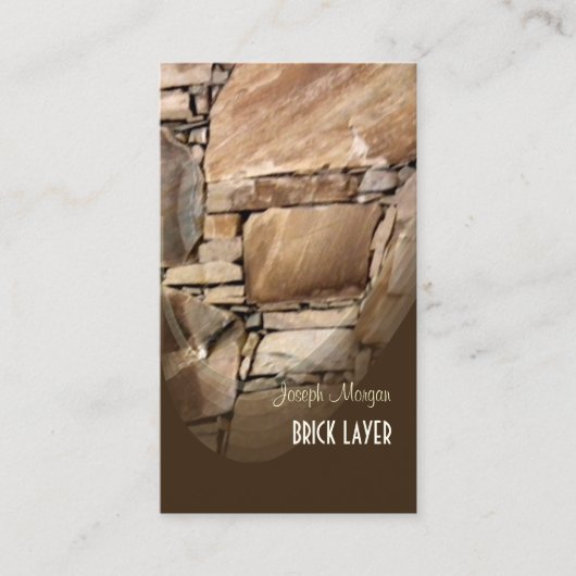 Masons, steenwerkers, visitekaartjes (Voorkant)