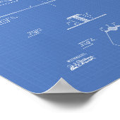 Mason's Trowel 1893 Patent Art Blueprint Poster (Hoek)