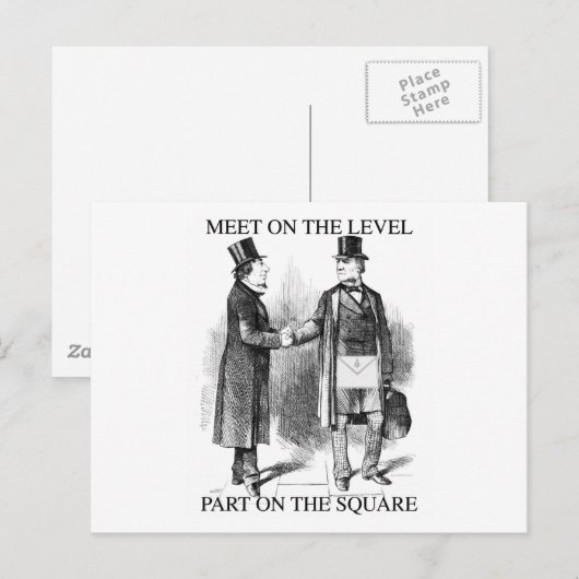 Masonvergadering Briefkaart (Voorkant / Achterkant)