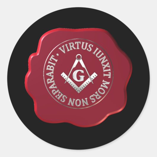 Masonwas Ronde Sticker (Voorkant)