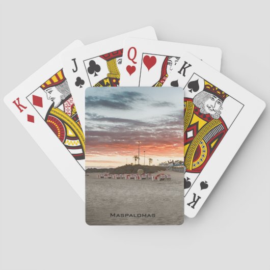 Maspalomas Beach Pokerkaarten (Achterkant)
